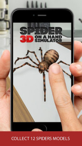 اسکرین شات بازی 3D spider on a hand simulator prank game 1