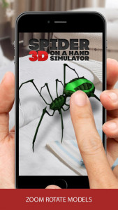 اسکرین شات بازی 3D spider on a hand simulator prank game 6