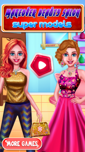 اسکرین شات بازی Makeover Beauty Salon Super Models - Dress up Game 1