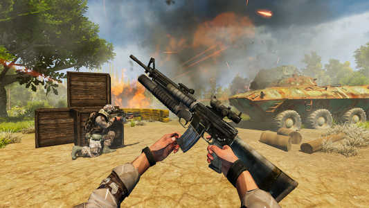 اسکرین شات برنامه War Commando 3D Shooting Game 1