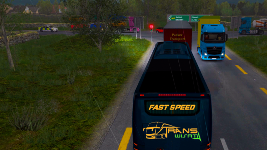 اسکرین شات برنامه Bus Racing:Stunt Bus Simulator 4