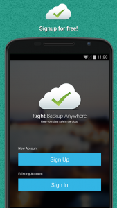 اسکرین شات برنامه Right Backup Anywhere 2