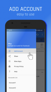 اسکرین شات برنامه fPlus: Multi Accounts for Facebook 2