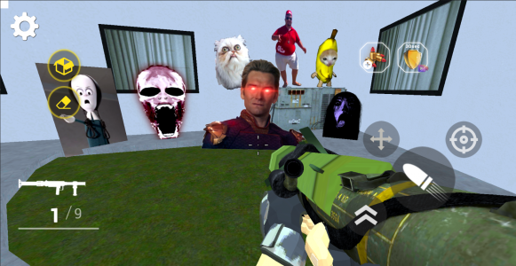 اسکرین شات بازی Nextbots In Backrooms: Shooter 3