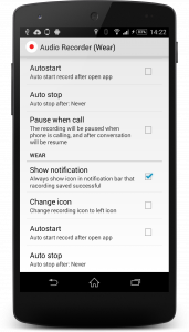 اسکرین شات 4 برنامه Wear Audio Recorder