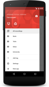 اسکرین شات 2 برنامه Wear Audio Recorder