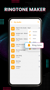 اسکرین شات برنامه Ringtone Maker & Audio Editor 2