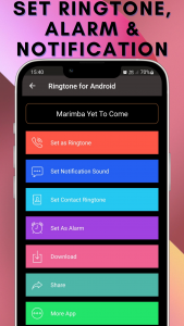 اسکرین شات برنامه Ringtone for Android™ 3