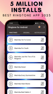 اسکرین شات برنامه Ringtone for Android™ 1