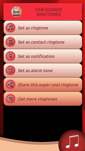 اسکرین شات برنامه Car Sounds Ringtones 3