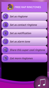 اسکرین شات برنامه Free Rap Ringtones 3