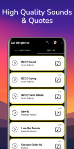 اسکرین شات برنامه SW Ringtones 4