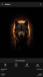 اسکرین شات 2 برنامه Wolf Ringtones: Howling Sounds