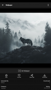 اسکرین شات 6 برنامه Wolf Ringtones: Howling Sounds