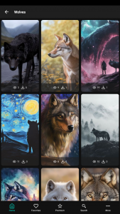 اسکرین شات 5 برنامه Wolf Ringtones: Howling Sounds