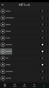 اسکرین شات 4 برنامه Wolf Ringtones: Howling Sounds