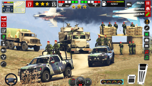 اسکرین شات 1 بازی Indian Army War Truck Game 3D