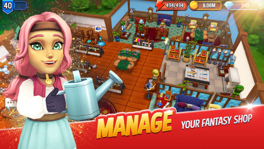 اسکرین شات بازی Shop Titans: RPG Idle Tycoon 2