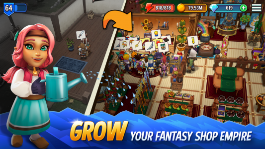 اسکرین شات بازی Shop Titans: Crafting Tycoon 1