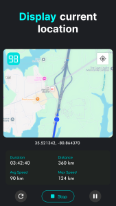 اسکرین شات 4 برنامه GPS Speedometer: Car Dash Cam