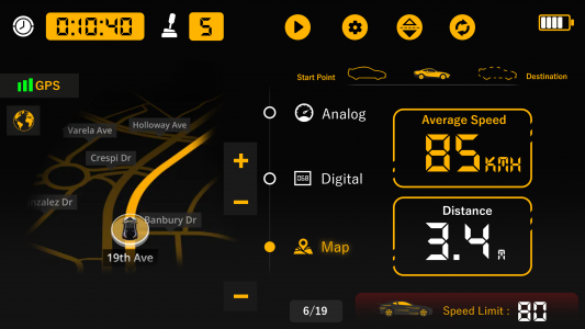 اسکرین شات 6 برنامه GPS Speedometer: Car Dash Cam