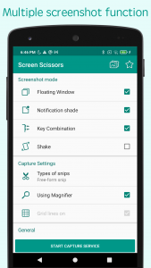 اسکرین شات برنامه Screen Scissors : Screenshot 1