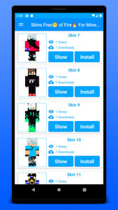 اسکرین شات 4 برنامه Skins FreeFire For Minecraft