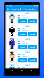 اسکرین شات 3 برنامه Skins FreeFire For Minecraft