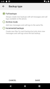 اسکرین شات 8 برنامه SMS Backup & Restore