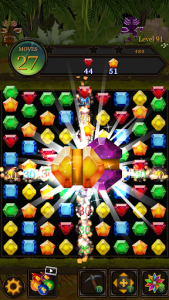 اسکرین شات بازی Secret Jungle Pop : Match 3 Jewels Puzzle 2