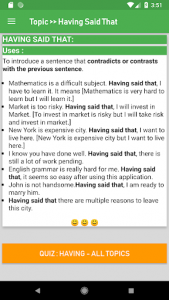 اسکرین شات برنامه English Grammar Advanced 4