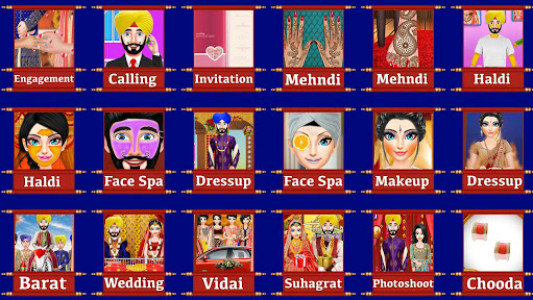اسکرین شات بازی Indian Wedding Stylist - Makeup & Dress up girls 2