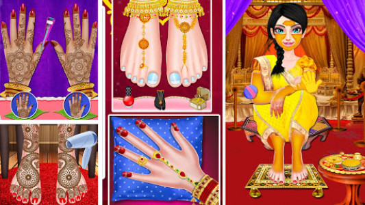 اسکرین شات بازی Indian Wedding Stylist - Makeup & Dress up girls 6