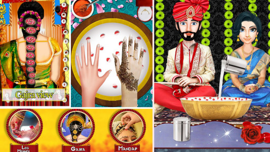 اسکرین شات برنامه Indian Hindu Wedding Girl Game 4