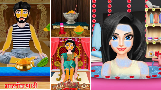 اسکرین شات برنامه Indian Hindu Wedding Girl Game 7