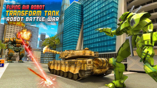 اسکرین شات برنامه Flying Air Robot Transform Tank Robot Battle War 5