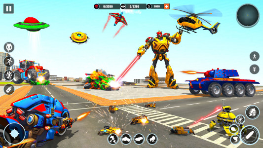 اسکرین شات برنامه Flying Tiger Robot Car Games 4