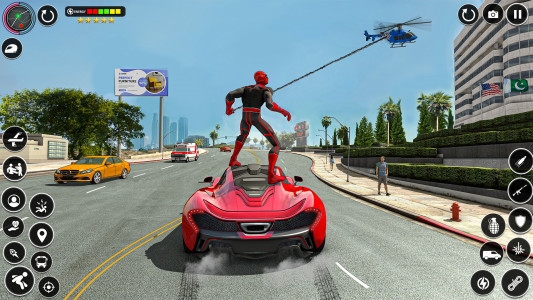 اسکرین شات برنامه Spider Rope Games - Crime Hero 1