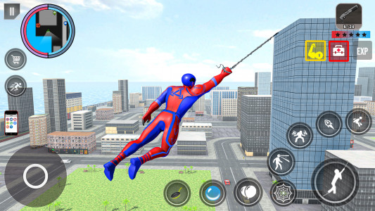 اسکرین شات برنامه Spider Rope Action Game 1