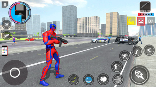 اسکرین شات 3 برنامه Rope Action City Fighting Game