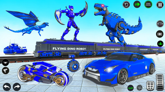 اسکرین شات بازی Dino Robot War Robot Transform 2