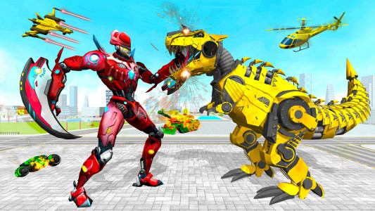 اسکرین شات بازی Dino Robot War Robot Transform 3