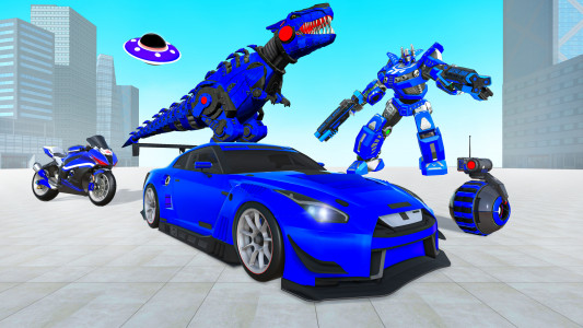 اسکرین شات بازی Dino Transform Robot Games 1