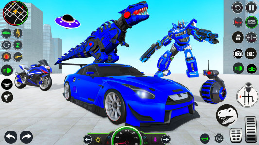 اسکرین شات بازی Dino Transform Robot Games 1