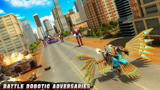 اسکرین شات بازی Rooster Robot Transforming Games: Robot Wars 4