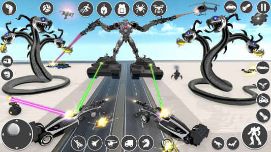 اسکرین شات برنامه Anaconda Car Robot Games 7