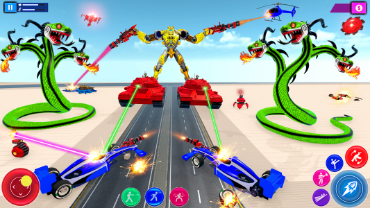 اسکرین شات برنامه Anaconda Robot Car War Game 3
