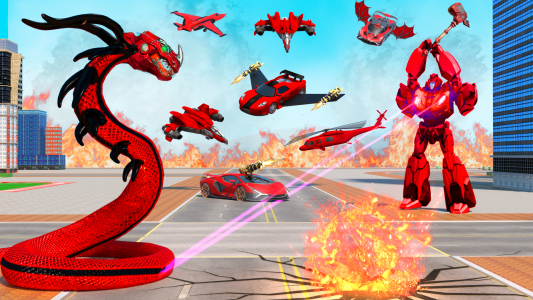 اسکرین شات برنامه Anaconda Robot Car War Game 5