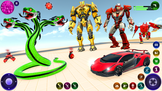 اسکرین شات برنامه Anaconda Robot Car War Game 1