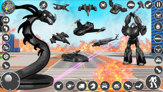 اسکرین شات برنامه Anaconda Car Robot Games 5